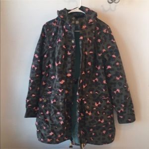 Boden parka Mac rain coat leopard us12